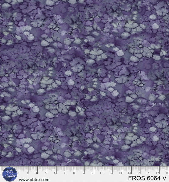 Violet / Purple Frost FROS-6064-V Cotton 44/45 Fabric Per Yard