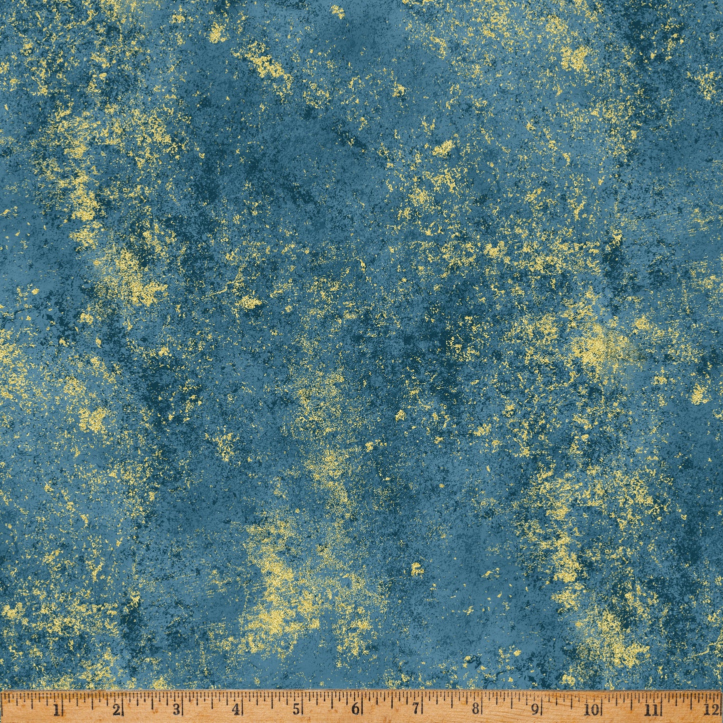 Lake/Gold Holiday Classics & Blenders Cotton 43"/44" Fabric Per Yard