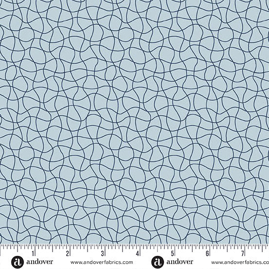 Wedgewood Drift Net Coastal Walk 108" Cotton Wideback Fabric per yard