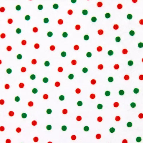White Dot Digital Cuddle Christmas Fabric per yard