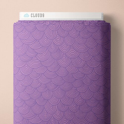 Wildest Dreams Orchid Scallop Organic Cotton 44"/45" Fabric Per Yard