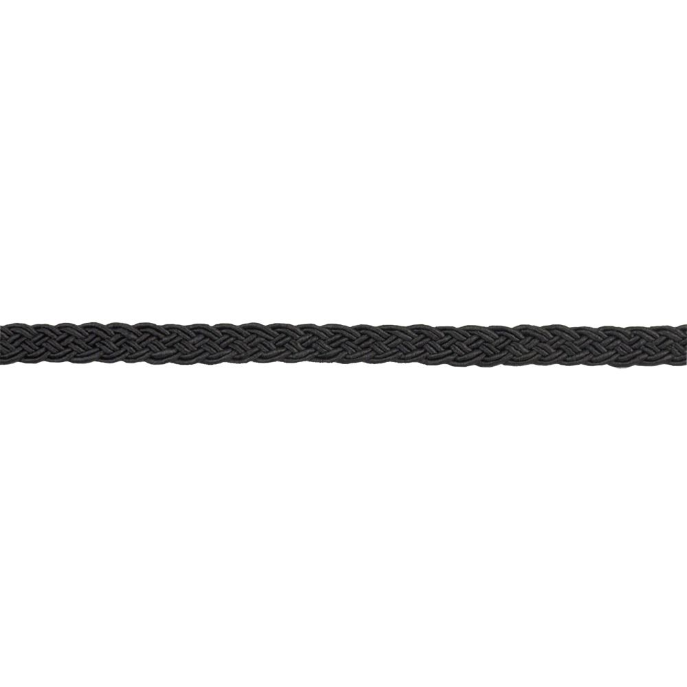 Woven Gimp Collection - 3/8" Width (50 Yard Roll) - BR-715-02 Black
