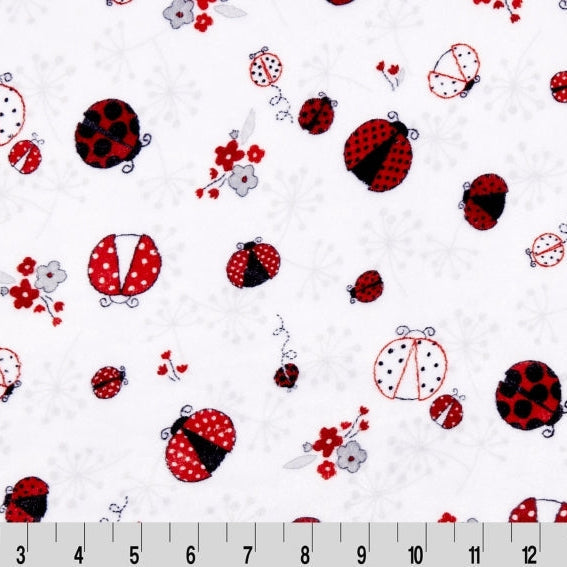 Cloud Cuddle Scarlet Lucky Lady Bug 58"/60" Fabric per yard
