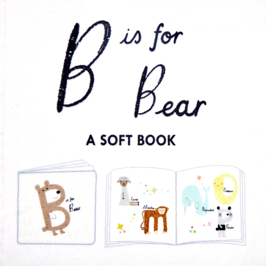 Digital Cuddle Panel Multi B Is For Bear 58" - 60" Fabric per yard