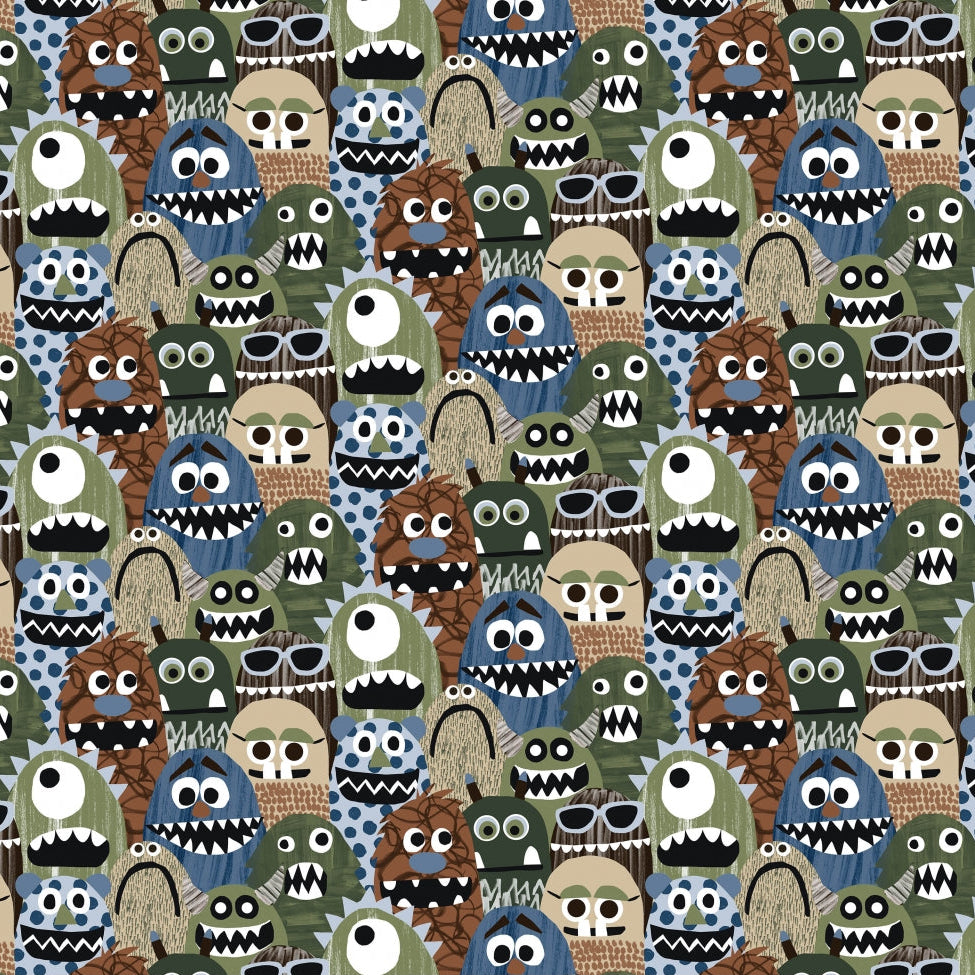 Digital Cuddle Loden Tickle Monster 58" - 60" Fabric per yard