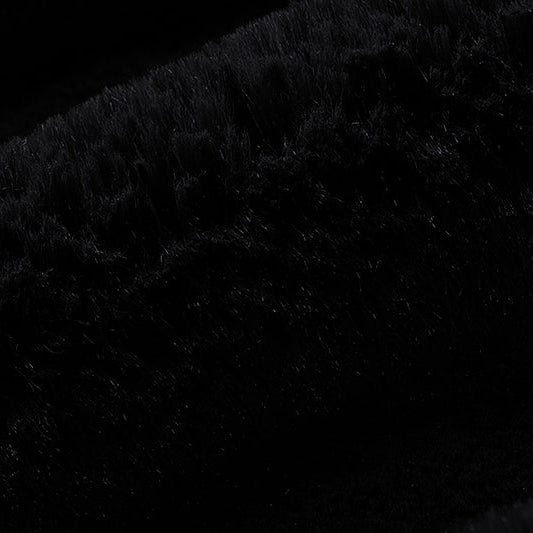Luxe Cuddle Bunny Black" 58"/60" Fabric per yard