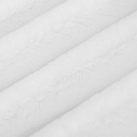 Luxe Cuddle Bunny Snow 58"/60" Fabric per yard