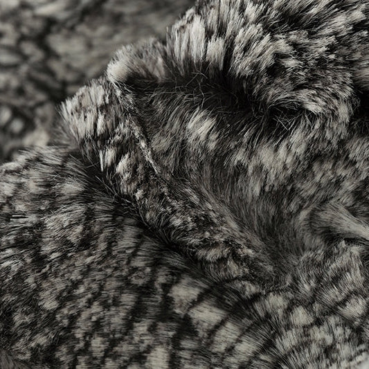 Black Luxe Cuddle Boa 58"/60" Fabric per yard