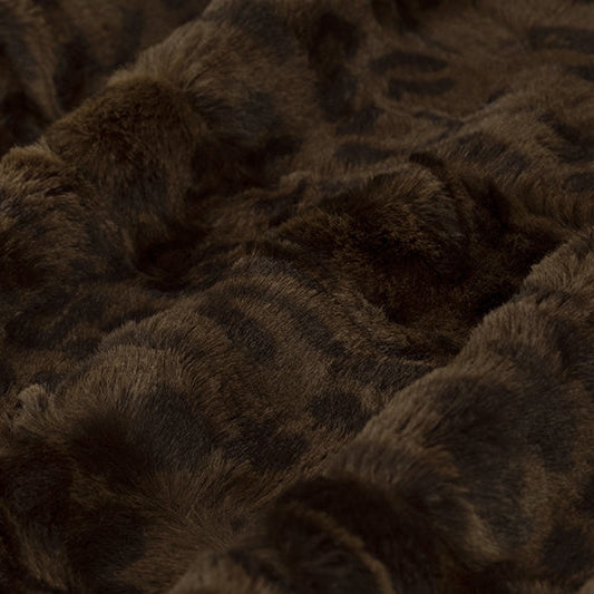 Mahogany" Luxe Cuddle Jaguar 58"/60" Fabric per yard