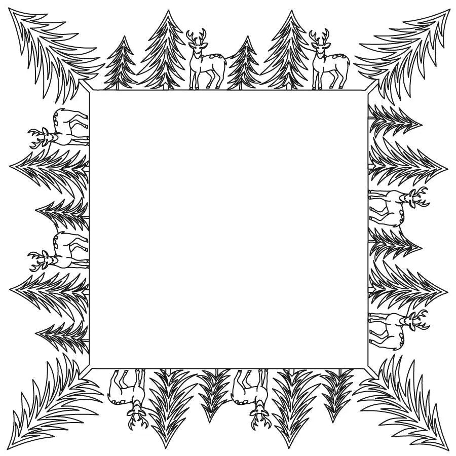 Dear Square Frame Block