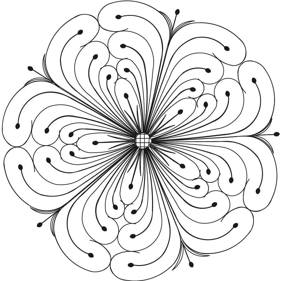 Dotted Fleather Circle Block