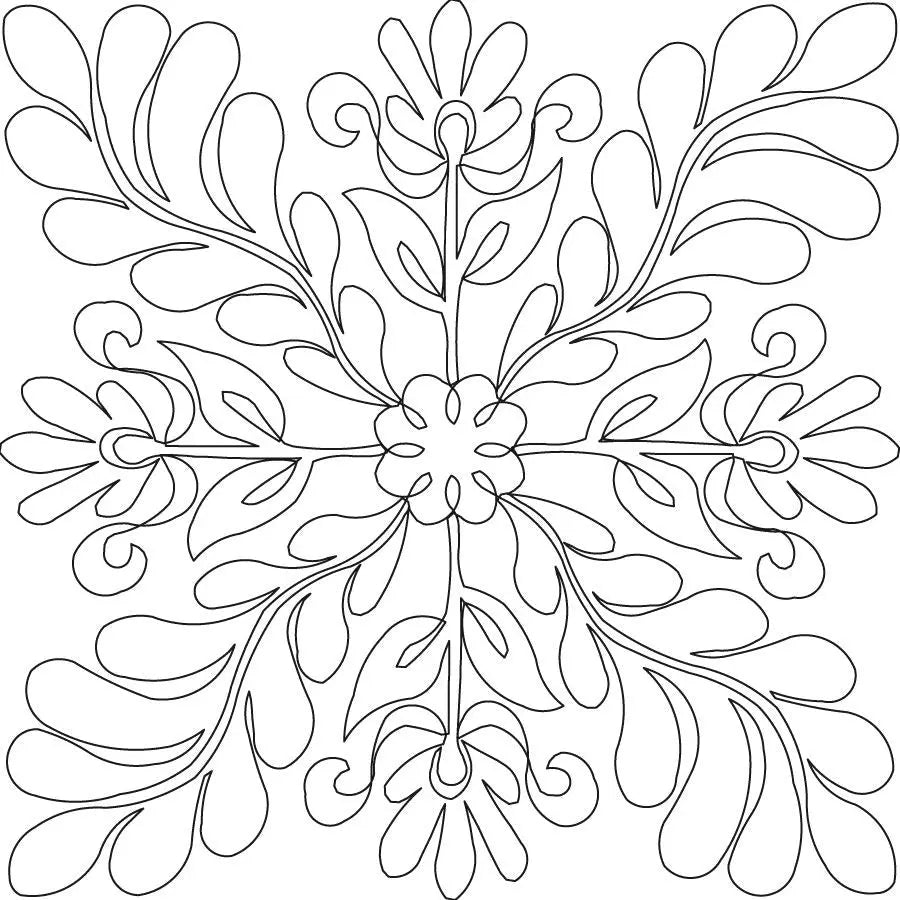 Feather Flower A Block