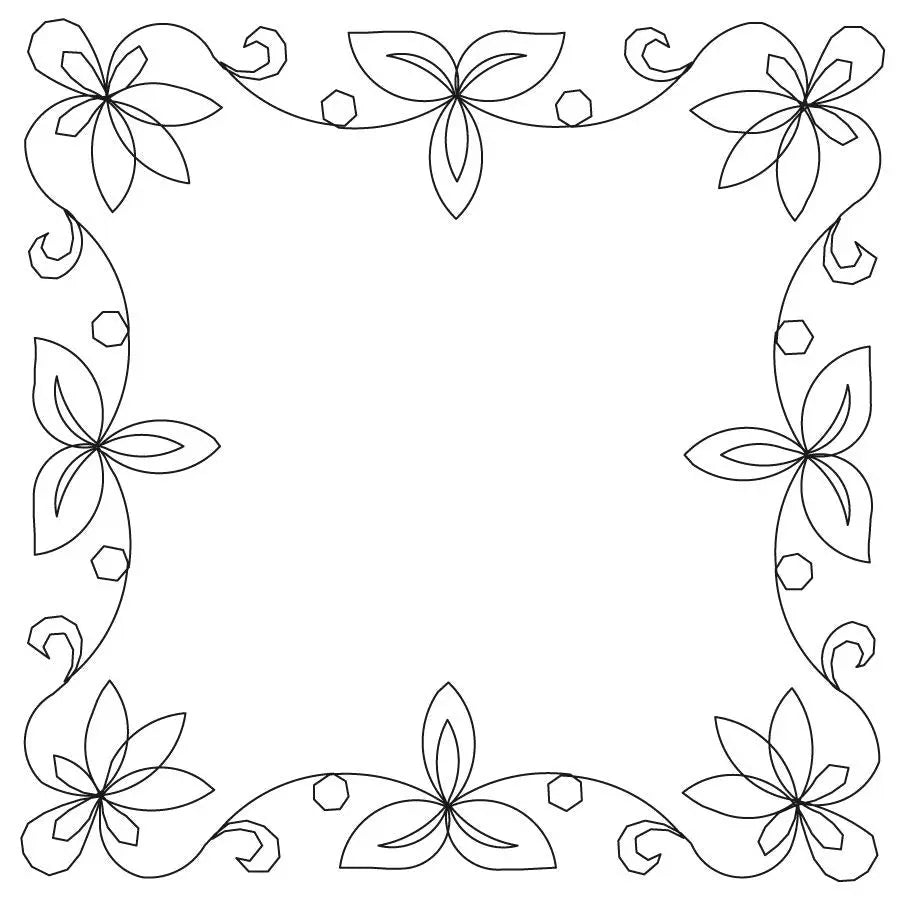 Floral Frame 6 Block