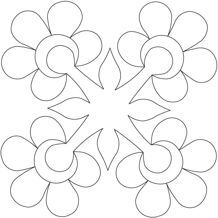 Folksy Flowers Block