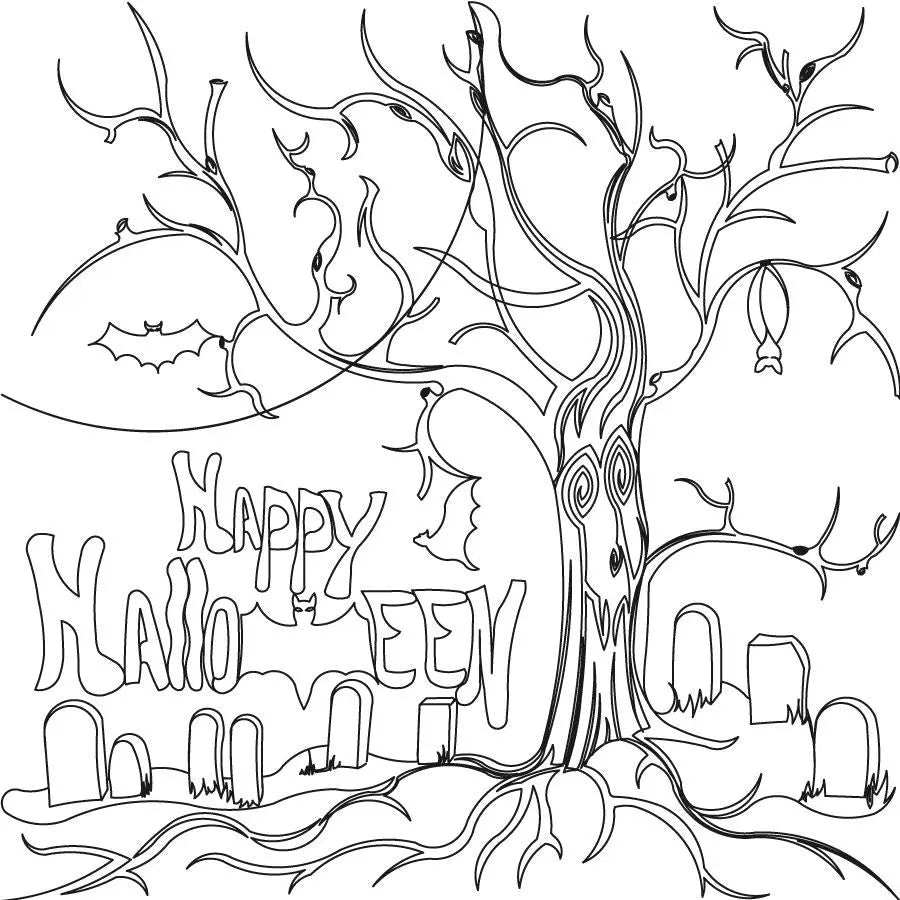 Halloween Tree Block