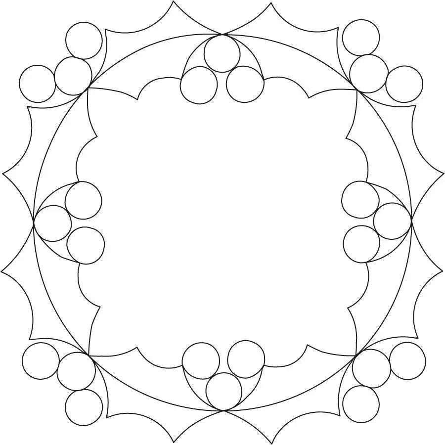 Holly Wreath Block