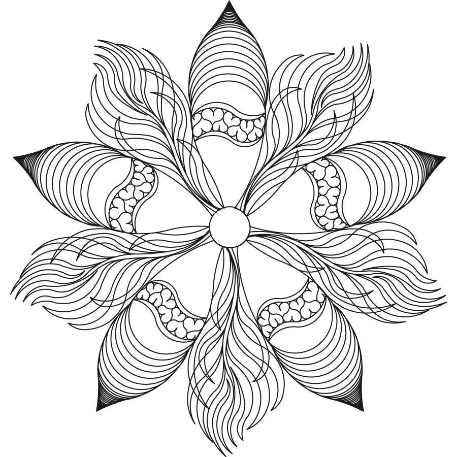 Indian Fleather 5 Petal Block