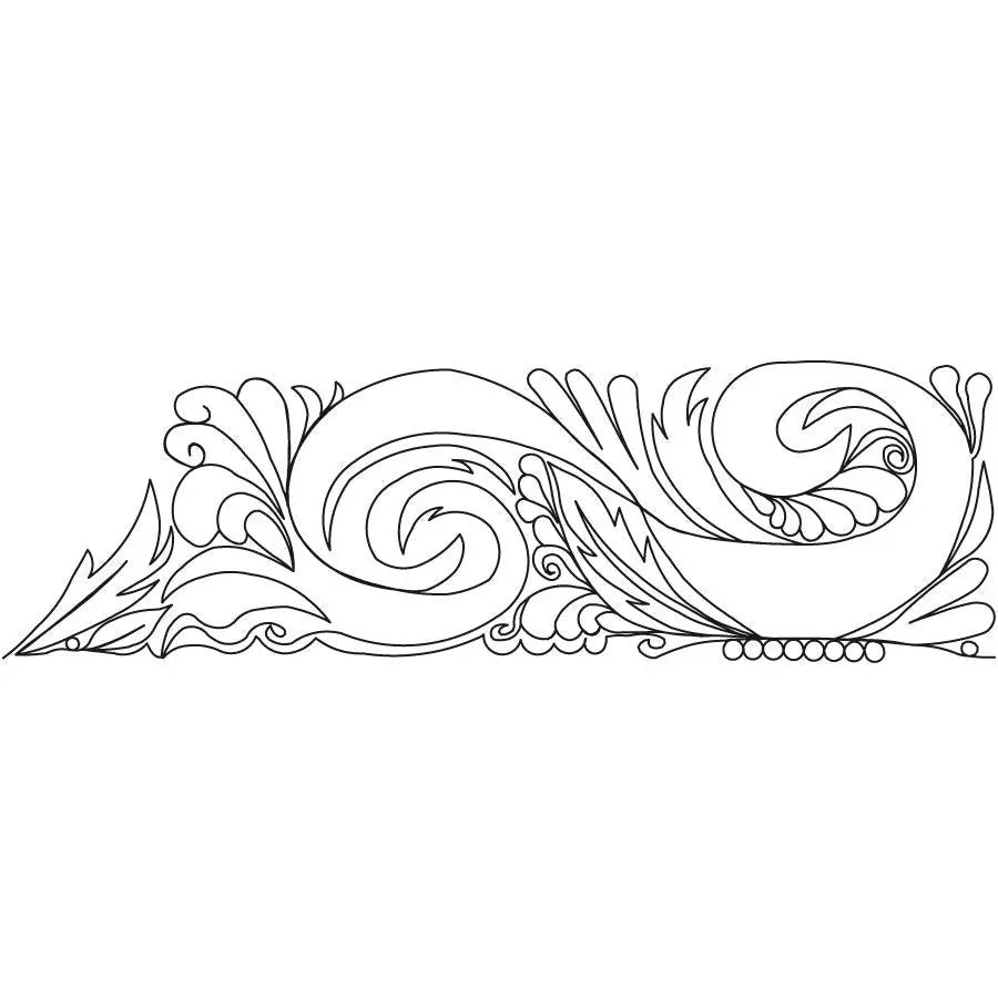 Carved Wood Frame B Border