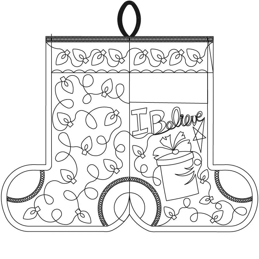 Gift Stocking Name Tag