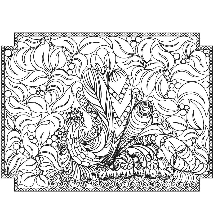 Peacock Petals Placemat