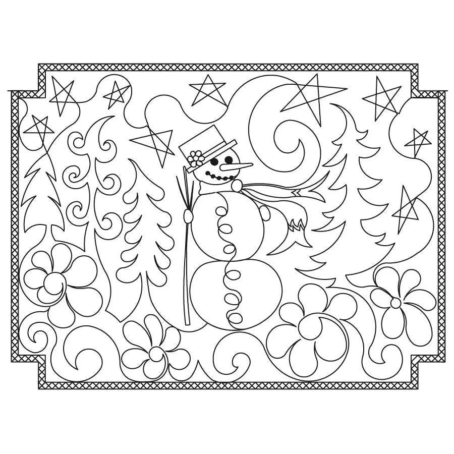 Fancy Snowman Placemat