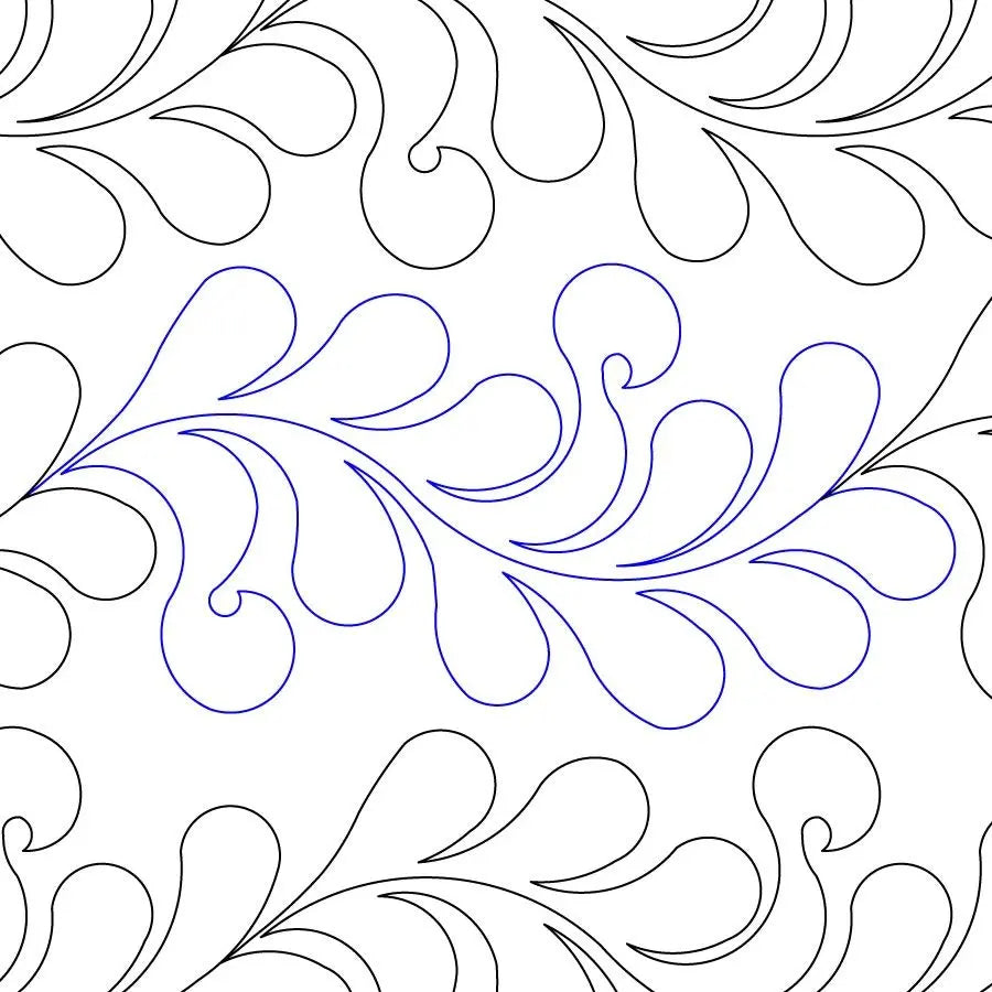 Curly Feather Border