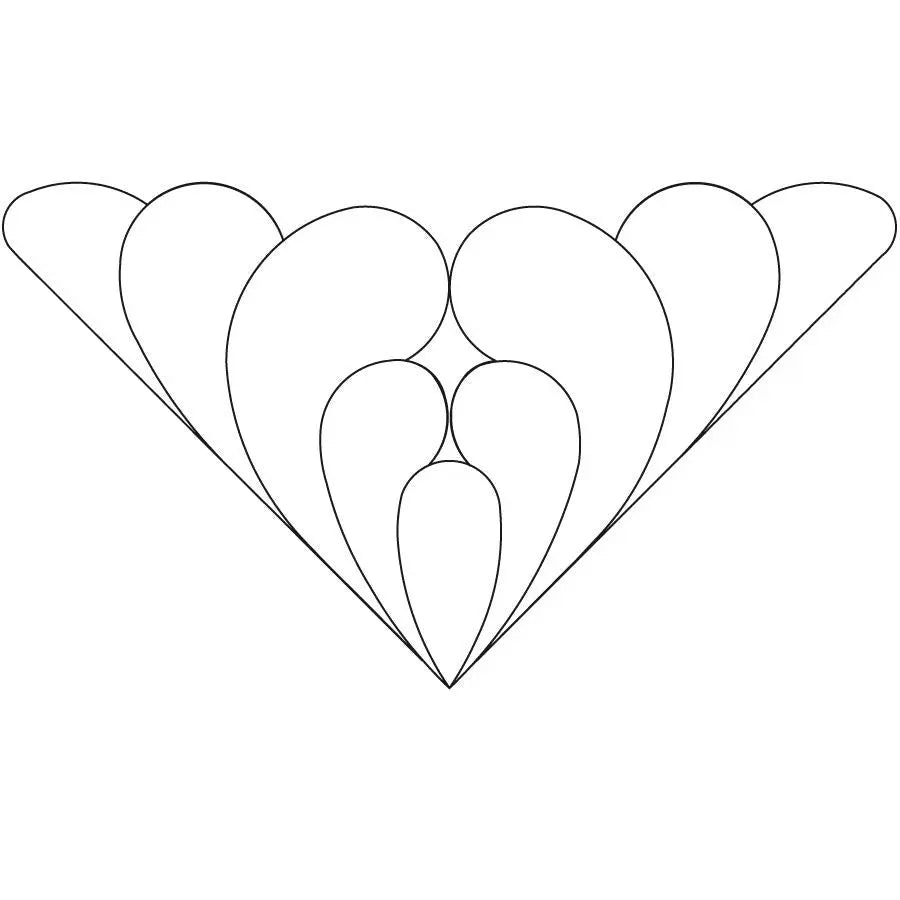Dotted Fleather Simple Triangle