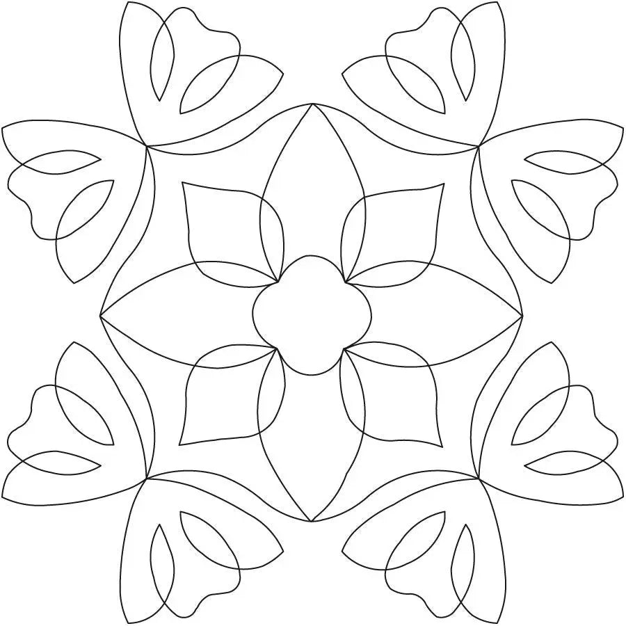 Rose of Bows Block