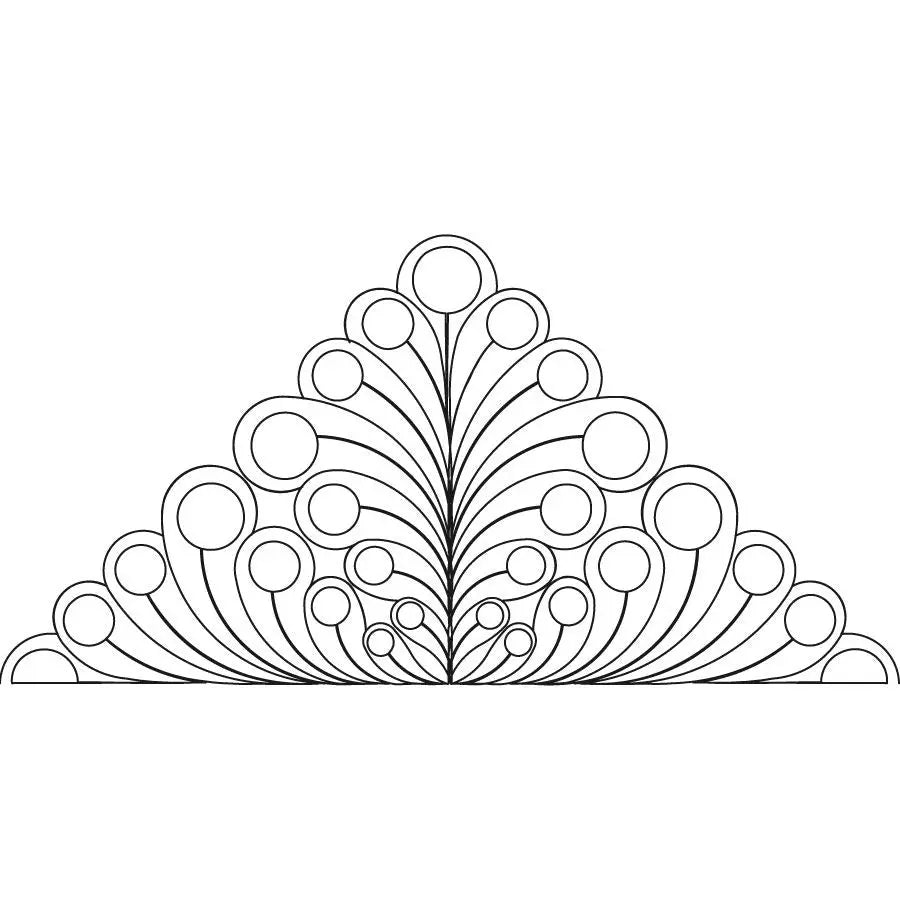 Feathered Pearls Triangle