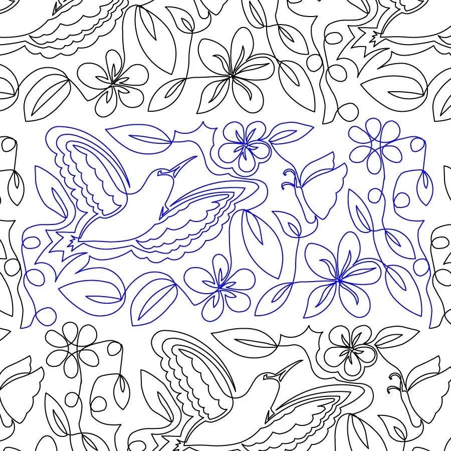 Hummingbird and Flowers E2E