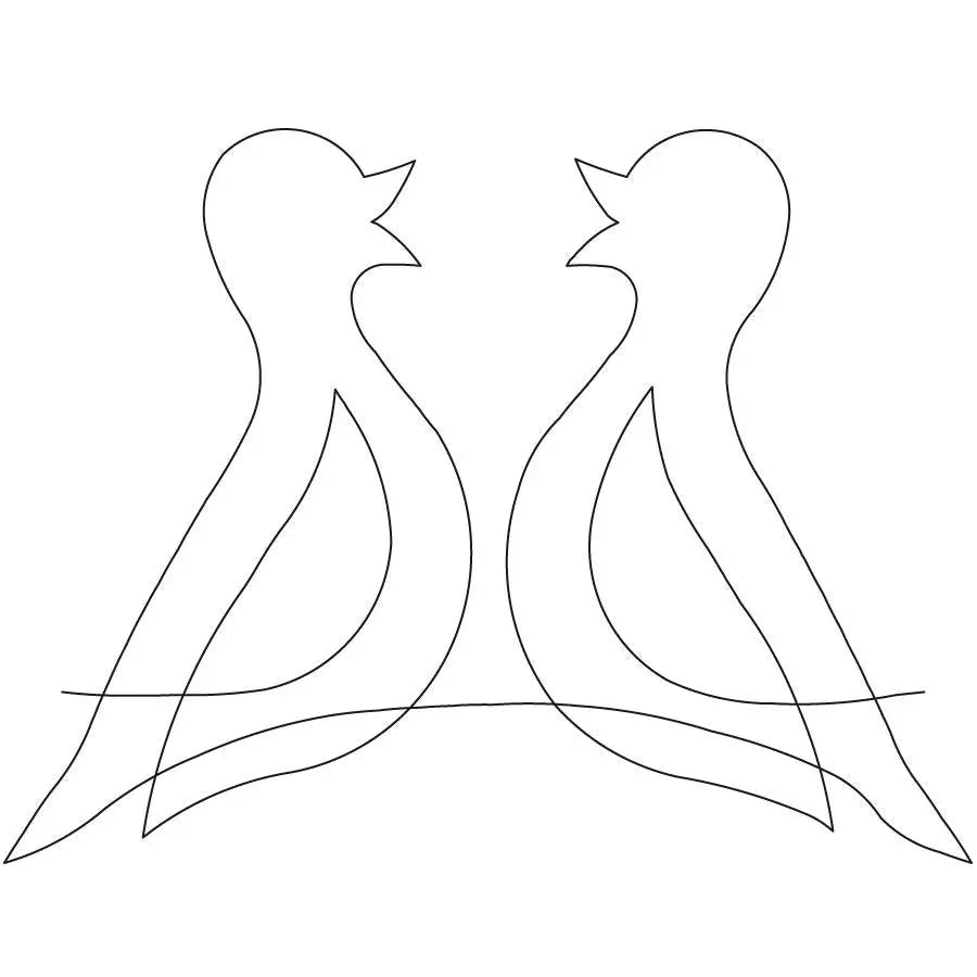 Birds on a Line Border