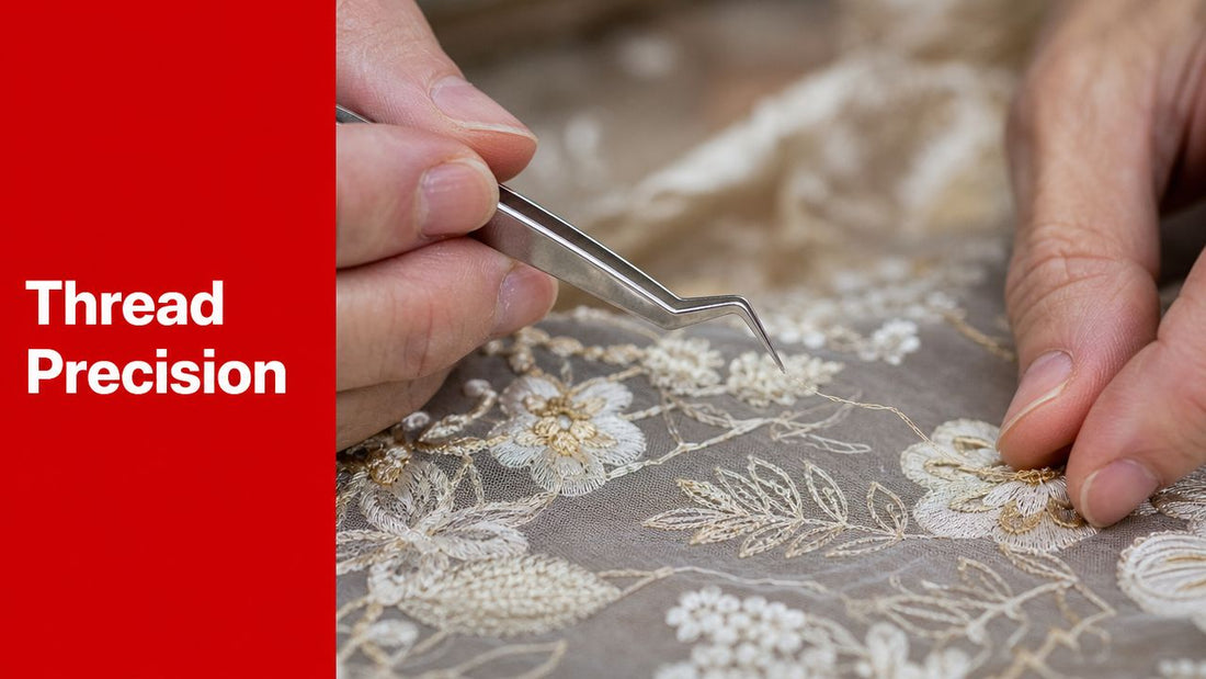 Angled Tweezers for Thread Handling: Improve Your Craft
