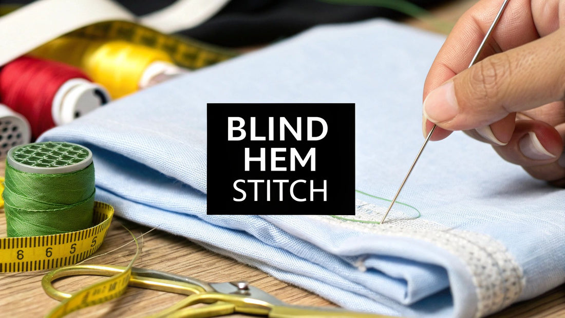 Sew a Perfect Blind Hem Stitch by Hand Every Time