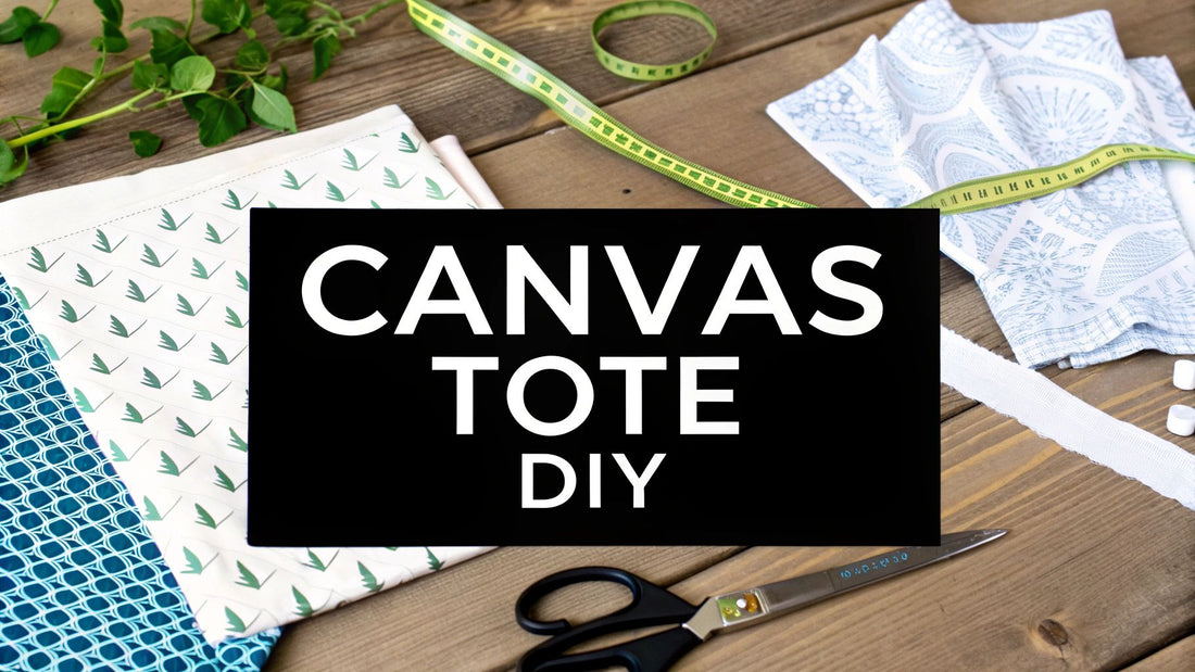 Your Ultimate Canvas Tote Bag DIY Guide With a Free Pattern
