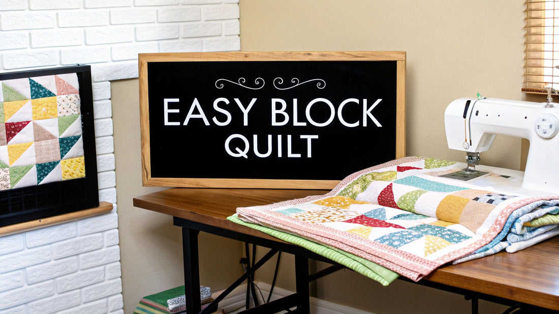 Easy Block Quilt Pattern: Beginner Guide to the easy block quilt pattern