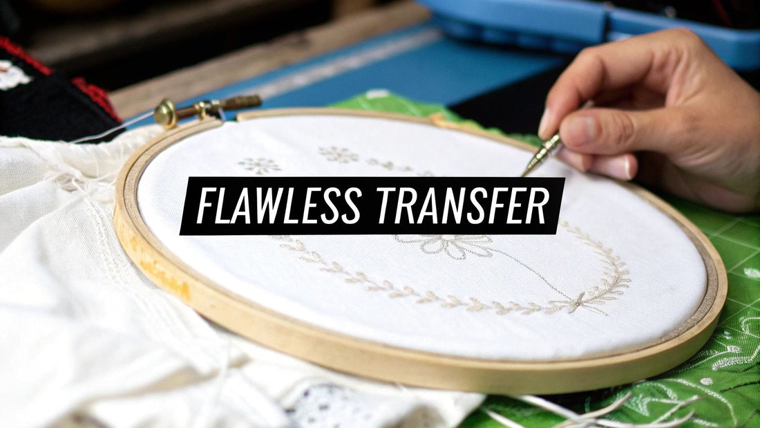How to Transfer Embroidery Patterns Flawlessly