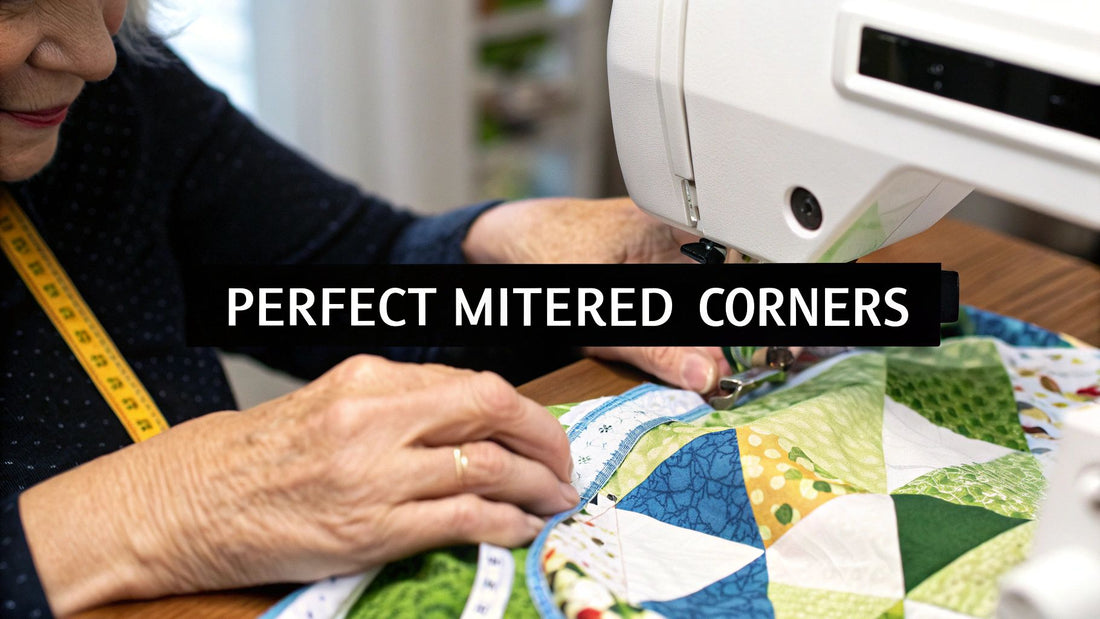 How to Miter Quilt Corners Perfectly Every Time