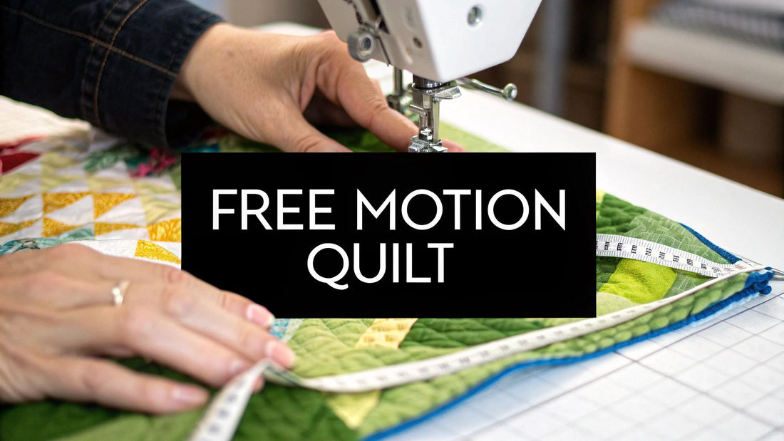 How to Free Motion Quilt Your First Masterpiece