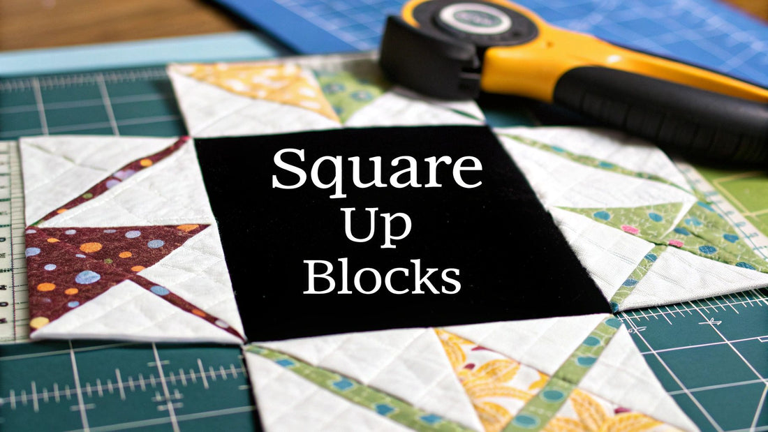 How to Square Up Quilt Blocks Perfectly Every Time