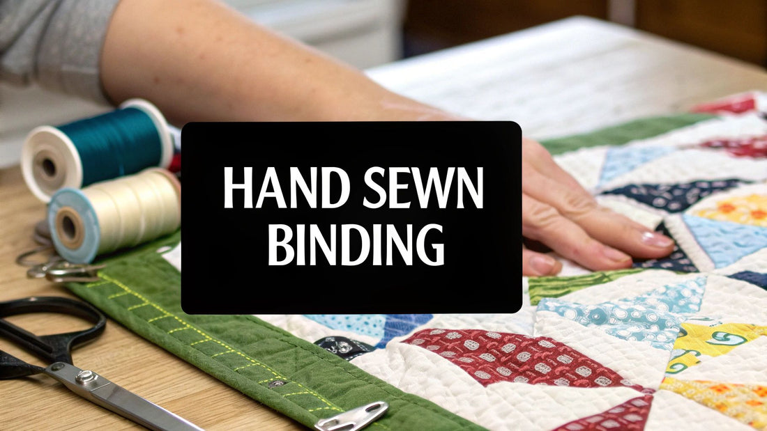 How to Hand Sew Quilt Binding: how to hand sew quilt binding for flawless edges