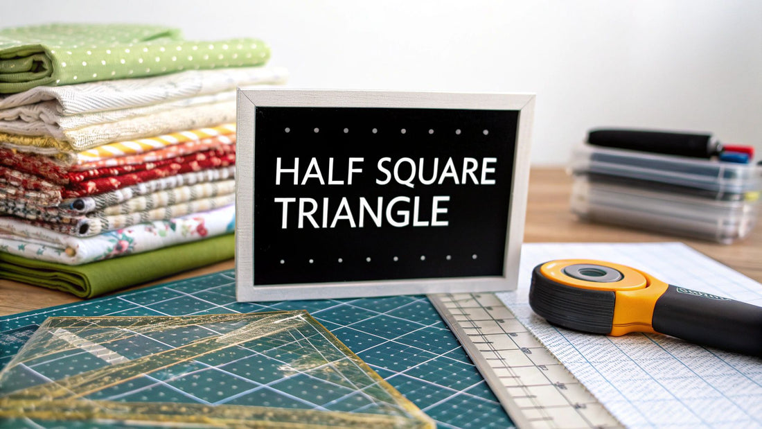 How to Make a Half Square Triangle a Complete Quilter's Guide