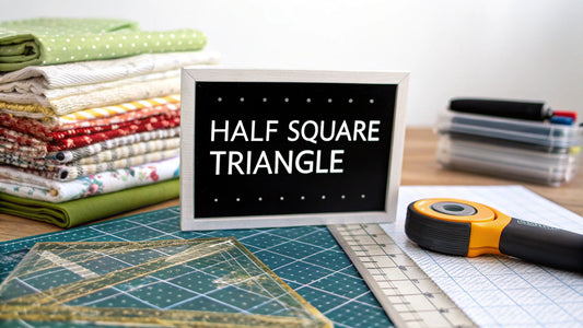 How to Make a Half Square Triangle a Complete Quilter's Guide
