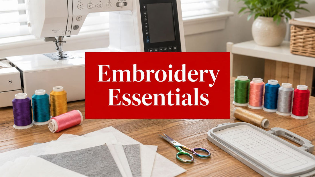 Machine Embroidery Essentials for Beginners: Start Here