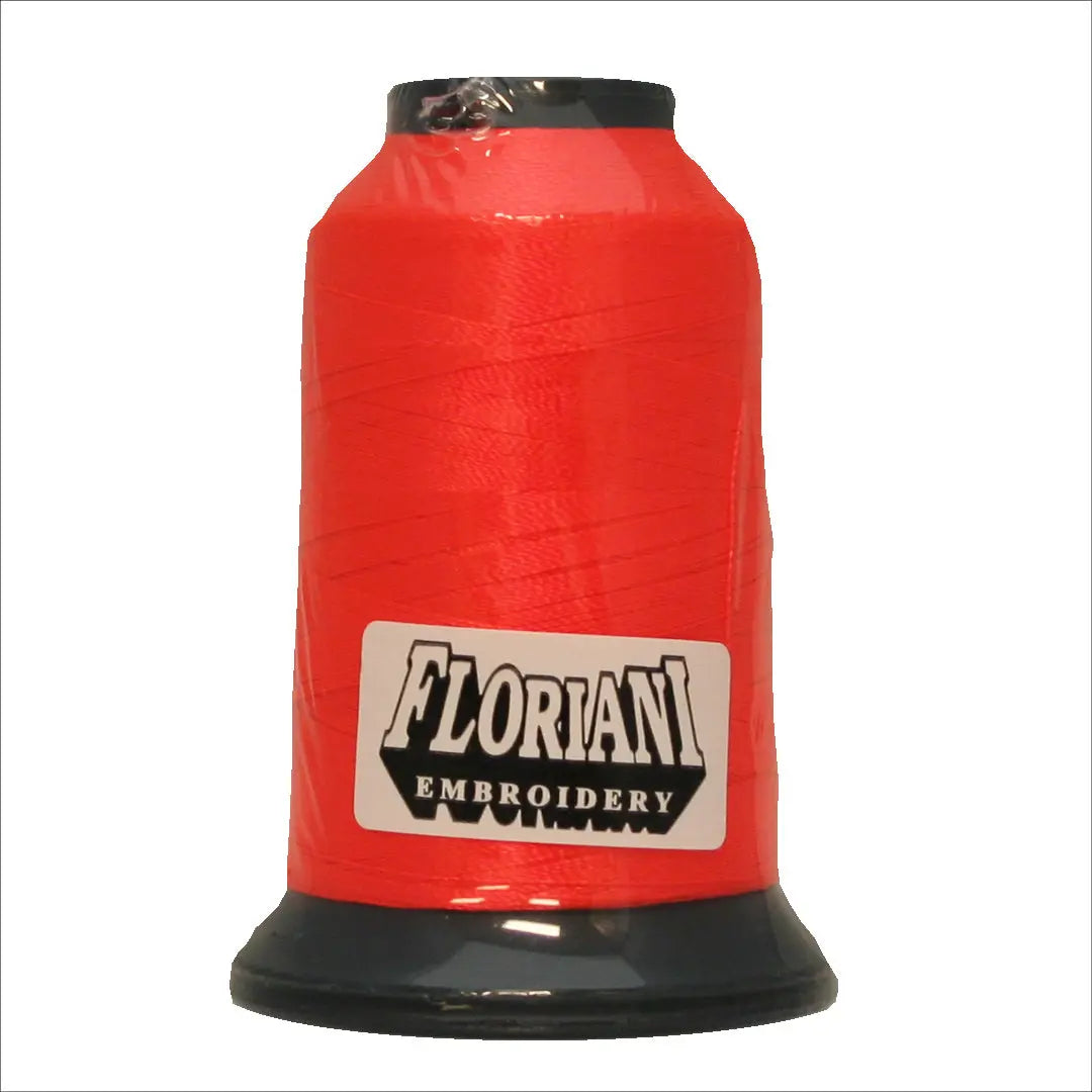 003 NEON RED - Floriani Thread 40 weight 1000M