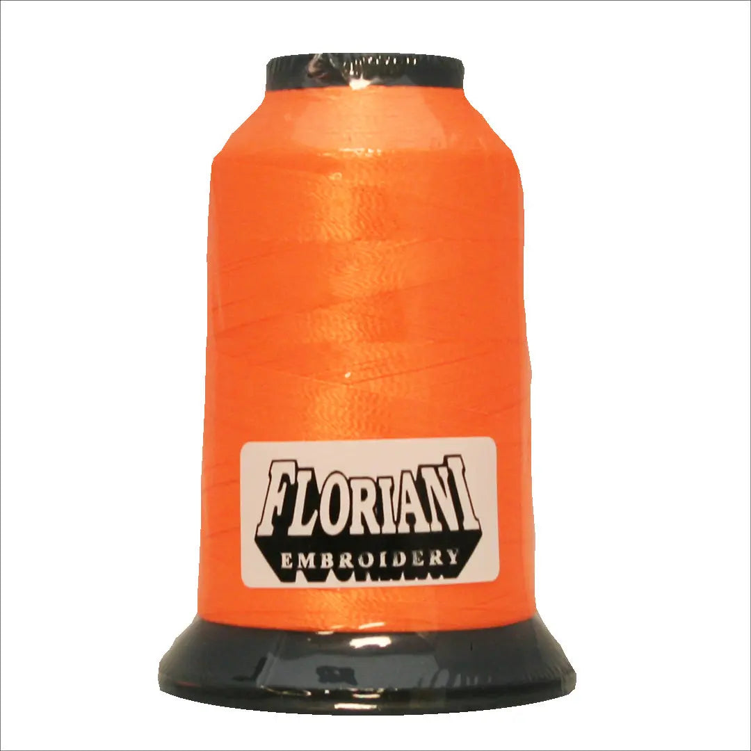 005 NEON ORANGE - Floriani Thread 40 weight 1000M