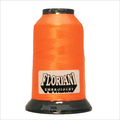 005 NEON ORANGE - Floriani Thread 40 weight 1000M