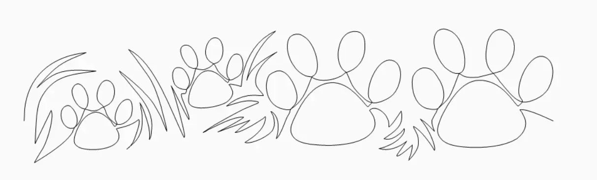Tiger Paws In The Grass E2E