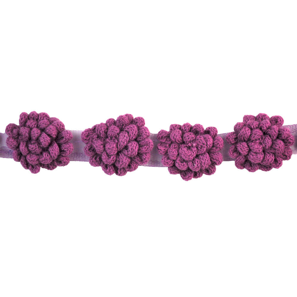 2 Inch Crochet Flower Trim - 10 Yard Roll - BF-1360