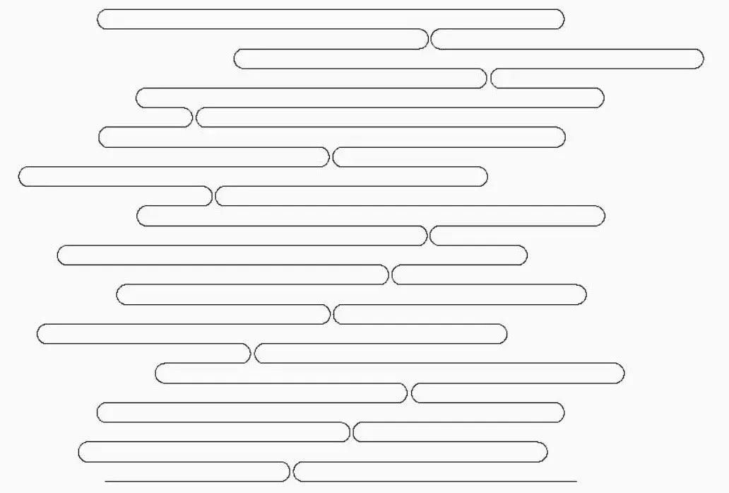 Interlocking Lines Curved Random E2E