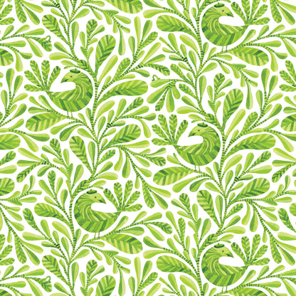 Grass Margot Birds and Branches Cotton 44/45 Fabric Per Yard